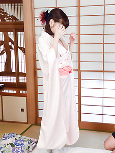 Yua Ariga-Woman in kimono fucked hard and creampied  Picture 2
