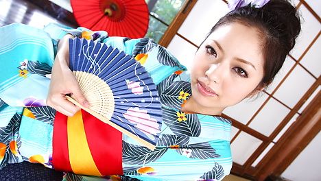Sexy Geisha Hana Toys and Gives Her Master a Blowjob