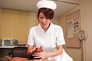 Super hot Asian blowjob by nurse Risa Misaki Photo 4