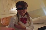 Miho gets her hairy Asian pussy firmly stimulated Photo 8