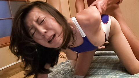 Brunette babe Sachiko in a sensual and pleasing sex scene