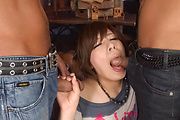 Curvy MILF Ririsu Ayaka having asian group sex Photo 6